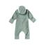 Sterntaler Baby Overall Fleece Unisex - Jumpsuit aus Microfleece Stickerei, Reißverschluss, sowie Hand- und Fußstulpen - steingrün, 86