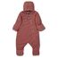 Sterntaler Overall aus Microfleece, Mit Reißverschluss und Hand- und Fußstulpen, Alter: 5-6 Monate, Größe: 68, Hellrot Melange