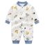 Minizone Babyschlafanzug Jungen Strampler, Baumwolle Einteiler mit Druckknöpfen - Atmungsaktiv Langlebig Weich - Ideal zum Spielen Schlafen 9-12 Monate, Planet