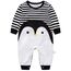 Minizone Babyschlafanzug Jungen Strampler, Baumwolle Einteiler mit Druckknöpfen - Atmungsaktiv Langlebig Weich - Ideal zum Spielen Schlafen 3-6 Monate