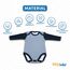 MEA BABY Unisex Langarm Body aus 100% Baumwolle im 5er Pack Mit Aufdruck für Mädchen und Jungen (68, Jungen)