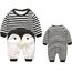 Minizone Babyschlafanzug Jungen Strampler, Baumwolle Einteiler mit Druckknöpfen - Atmungsaktiv Langlebig Weich - Ideal zum Spielen Schlafen 6-9 Monate