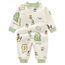 Minizone Babyschlafanzug Jungen Strampler, Baumwolle Einteiler mit Druckknöpfen - Atmungsaktiv Langlebig Weich - Ideal zum Spielen Schlafen 3-6 Monate, Dinosaurier