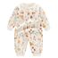 Minizone Babyschlafanzug Jungen Strampler, Baumwolle Einteiler mit Druckknöpfen - Atmungsaktiv Langlebig Weich - Ideal zum Spielen Schlafen 6-9 Monate, Hase
