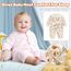 Minizone Babyschlafanzug Jungen Strampler, Baumwolle Einteiler mit Druckknöpfen - Atmungsaktiv Langlebig Weich - Ideal zum Spielen Schlafen 6-9 Monate, Hase