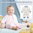 Minizone Babyschlafanzug Jungen Strampler, Baumwolle Einteiler mit Druckknöpfen - Atmungsaktiv Langlebig Weich - Ideal zum Spielen Schlafen 9-12 Monate, Planet