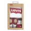 Levi's Kids Classic batwing infant hat bodysuit bootie set 3pc Unisex Baby Weiß 0-6 Monate