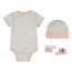 Levi's Kids Classic batwing infant hat bodysuit bootie set 3pc Baby Jungen Pastel Turquoise 0-6 Monate
