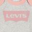 Levi's Kids Classic batwing infant hat bodysuit bootie set 3pc Baby Jungen Pastel Turquoise 0-6 Monate