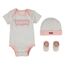 Levi's Kids Classic batwing infant hat bodysuit bootie set 3pc Baby Jungen Pastel Turquoise 0-6 Monate