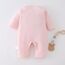 Babyfond 1 Pack Baby Bodysuit, Neugeborenes Baby warme Baumwolle Bodysuit mit Hut, 100% Baumwolle Kleinkind Homewear verdickt Frühling und Herbst Kleidung (Rosa, 0-1 Monate)