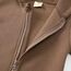 Alunsito Baby Jungen Mädchen Jumpsuit Bären Ohrhörer Hoodie Strampier Reißverschluss Langarm ein Stück Outfits warme Kleidung für Unisex 59 Brown 0-3 Monate