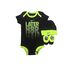Nike Kinder Futura Logo Bodysuit Set Gr. 0-6 Monate , Schwarz (IBSPN0643)/Volt/Volt