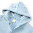 Alunsito Kleinkind Baby Mädchen Junge Kleidung Langarm solide Farbe Reißverschluss Hoodie Bodysuit Fleece Bärenohr ein Stück Overall 73 Blau 6-9 Monate