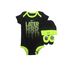 Nike Kinder Futura Logo Bodysuit Set Gr. 0-6 Monate , Schwarz (IBSPN0643)/Volt/Volt