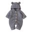 Odizli Neugeborene Baby Mädchen Jungen Kleidung Langarm Gestrickt Kapuze Strampler Body Overall Jacke Frühchenkleidung Erstausstattung Babysachen Set Herbst Winter Babykleidung Grau 0-6 Months