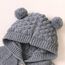 Odizli Neugeborene Baby Mädchen Jungen Kleidung Langarm Gestrickt Kapuze Strampler Body Overall Jacke Frühchenkleidung Erstausstattung Babysachen Set Herbst Winter Babykleidung Grau 0-6 Months