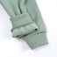 Alunsito Neugeborenes Baby Jungen Mädchen Strampler Baumwolle Bärenohr Lange Ärmel Reißverschluss Hoodie Bodys Overall Outwear Grün 90 1-2 Jahre
