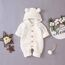 Odizli Neugeborene Baby Mädchen Jungen Kleidung Langarm Gestrickt Kapuze Strampler Body Overall Jacke Frühchenkleidung Erstausstattung Babysachen Set Herbst Winter Babykleidung Weiß 18-24 Months