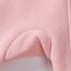 Alunsito Neugeborene Unisex, Babykleidung für Jungen und Mädchen, Kapuzenoverall, Farbblock, Langarm, einteilig, Kapuzenoverall, Body, Outfit 90 Pink Peach 1–2 Jahre