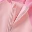 Alunsito Neugeborene Babykleidung für Jungen und Mädchen, Kapuzenoverall, Farbblock, Reißverschluss, Langarm, Kapuzenpullover, Strampler, Body, Overall, Outfit 80 Pink Peach 9–12 Monate