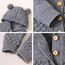 Odizli Neugeborene Baby Mädchen Jungen Kleidung Langarm Gestrickt Kapuze Strampler Body Overall Jacke Frühchenkleidung Erstausstattung Babysachen Set Herbst Winter Babykleidung Grau 6-12 Months