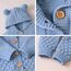 Odizli Neugeborene Baby Mädchen Jungen Kleidung Langarm Gestrickt Kapuze Strampler Body Overall Jacke Frühchenkleidung Erstausstattung Babysachen Set Herbst Winter Babykleidung Hellblau 6-12 Months