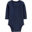 Simple Joys by Carter's Unisex Baby Long-Sleeve Bodysuit Pack of 5 Body, Blau/Grau Meliert/Marineblau/Olivgrün/Verwaschenes Marineblau, 18 Monate (5er Pack)