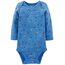 Simple Joys by Carter's Unisex Baby Long-Sleeve Bodysuit Pack of 5 Body, Blau/Grau/Weiß, 12 Monate (5er Pack)