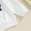 Geagodelia Baby Jungen Kleidung Outfit Babykleidung Set Langarmshirt Sweatshirt + Hose Neugeborene Weiche Babyset Mama's Boy Zweiteiler (B - Weiß & Blau, 18-24 Monate)