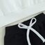 Geagodelia Baby Jungen Kleidung Outfit Babykleidung Set Langarmshirt Sweatshirt + Hose Neugeborene Weiche Babyset Mama's Boy Zweiteiler (C - Weiß & Schwarz, 6-12 Monate)