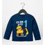 MoonWorks® Baby Langarm-Shirt erster | zweiter Geburtstag Bär Bagger Bauarbeiter Baggerfahrer Geburtstagsshirt Bio-Baumwolle Junge 1 Jahr Navy 56/62 (1-3 Monate)