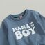 Geagodelia Baby Jungen Kleidung Outfit Babykleidung Set Langarmshirt Sweatshirt + Hose Neugeborene Weiche Babyset Mama's Boy Zweiteiler (B - Blau & Grau, 2-3 Jahre)