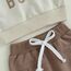 Geagodelia Baby Jungen Kleidung Outfit Babykleidung Set Langarmshirt Sweatshirt + Hose Neugeborene Weiche Babyset Mama's Boy Zweiteiler (C - Beige & Braun, 12-18 Monate)