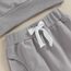 Geagodelia Baby Jungen Kleidung Outfit Babykleidung Set Langarmshirt Sweatshirt + Hose Neugeborene Weiche Babyset Mama's Boy Zweiteiler (D - Grau, 0-6 Monate)