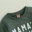 Geagodelia Baby Jungen Kleidung Outfit Babykleidung Set Langarmshirt Sweatshirt + Hose Neugeborene Weiche Babyset Mama's Boy Zweiteiler (C - Grün & Grau, 6-12 Monate)