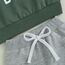 Geagodelia Baby Jungen Kleidung Outfit Babykleidung Set Langarmshirt Sweatshirt + Hose Neugeborene Weiche Babyset Mama's Boy Zweiteiler (C - Grün & Grau, 2-3 Jahre)