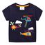 Unisex Baby T-Shirt Baumwolle Süß Karikatur Tier Muster Tops für 1-7 Jahre Alt (3-4 Jahre, H Hubschrauber)