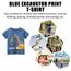 Unisex Baby T-Shirt Baumwolle Süß Karikatur Tier Muster Tops für 1-7 Jahre Alt (2-3 Jahre, H Blauer Bagger)