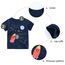 Unisex Baby T-Shirt Baumwolle Süß Karikatur Tier Muster Tops für 1-7 Jahre Alt (1-2 Jahre, E Marine Rakete)
