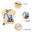 Unisex Baby T-Shirt Baumwolle Süß Karikatur Tier Muster Tops für 1-7 Jahre Alt (2-3 Jahre, F Gelb Streifen)