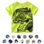 Unisex Baby T-Shirt Baumwolle Süß Karikatur Tier Muster Tops für 1-7 Jahre Alt (4-5 Jahre, A- grün)