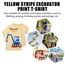 Unisex Baby T-Shirt Baumwolle Süß Karikatur Tier Muster Tops für 1-7 Jahre Alt (1-2 Jahre, F Gelb Streifen)