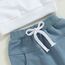 Geagodelia Baby Jungen Kleidung Outfit Babykleidung Set Langarmshirt Sweatshirt + Hose Neugeborene Weiche Babyset Mama's Boy Zweiteiler (A - Weiß & Blau, 2-3 Jahre)