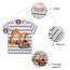 Unisex Baby T-Shirt Baumwolle Süß Karikatur Tier Muster Tops für 1-7 Jahre Alt (4-5 Jahre, H Oranger Bagger)