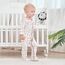 Neugeborenes Baby Jungen Mädchen Strampler mit Fuß Baby Schlafanzug Einteilige Lange Ärmel Overall Säuglings Frühling Herbst Body, 3er-Pack (Rosa, 6-9M)