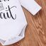 Geagodelia 3tlg Babykleidung Set Baby Jungen Langarm Body + Hose + Mütze Kleinkinder Neugeborene Weiche Warme Baumwolle Babyset Bekleidung (3-6 Monate, Worth The Wait (Weiß + Grau))