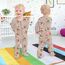 Neugeborenes Baby Jungen Mädchen Strampler mit Fuß Baby Schlafanzug Einteilige Lange Ärmel Overall Säuglings Frühling Herbst Body, 3er-Pack (Aprikose, 9-12M)