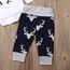 Geagodelia 3tlg Babykleidung Set Baby Jungen Langarm Body + Hose + Mütze Kleinkinder Neugeborene Weiche Warme Baumwolle Babyset Bekleidung (3-6 Monate, Little Man (Weiß + Blau-Elk))