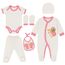 Blue Eyes Baby Geschenk Set – 6 Teiliges Neugeborenen Geschenkbox Set aus 100% Baumwolle, OEKO-TEX, Premium Erstausstattung zur Geburt 0–4 Monate, für Mädchen (Rosa-Schmetterling)
